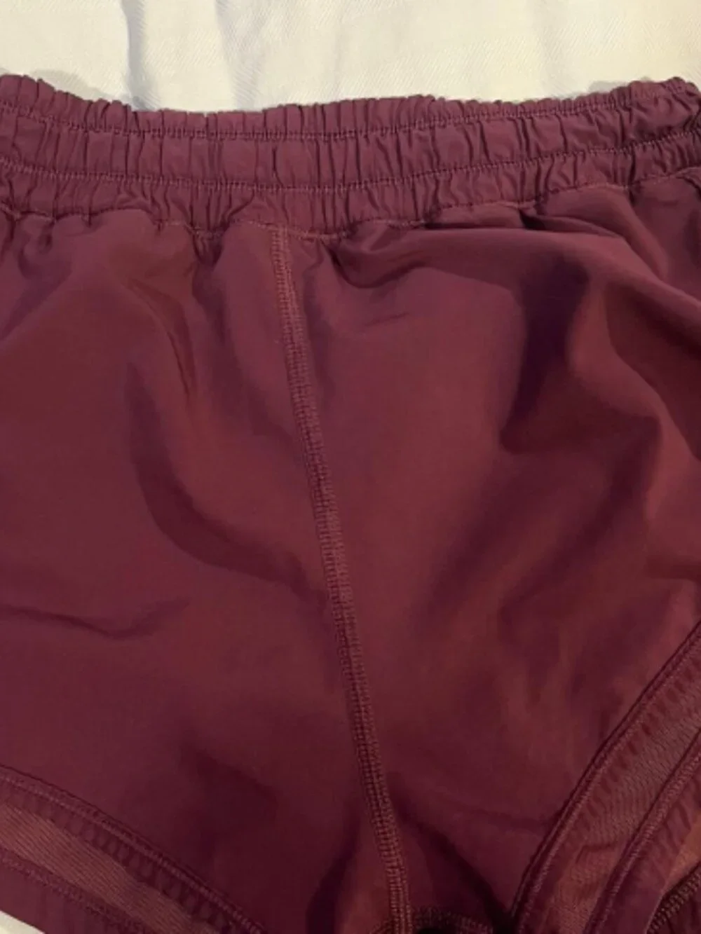 Lululemon shorts- SET OF 3 olive green, burgundy, red/pink - original style - Picture 5 of 9